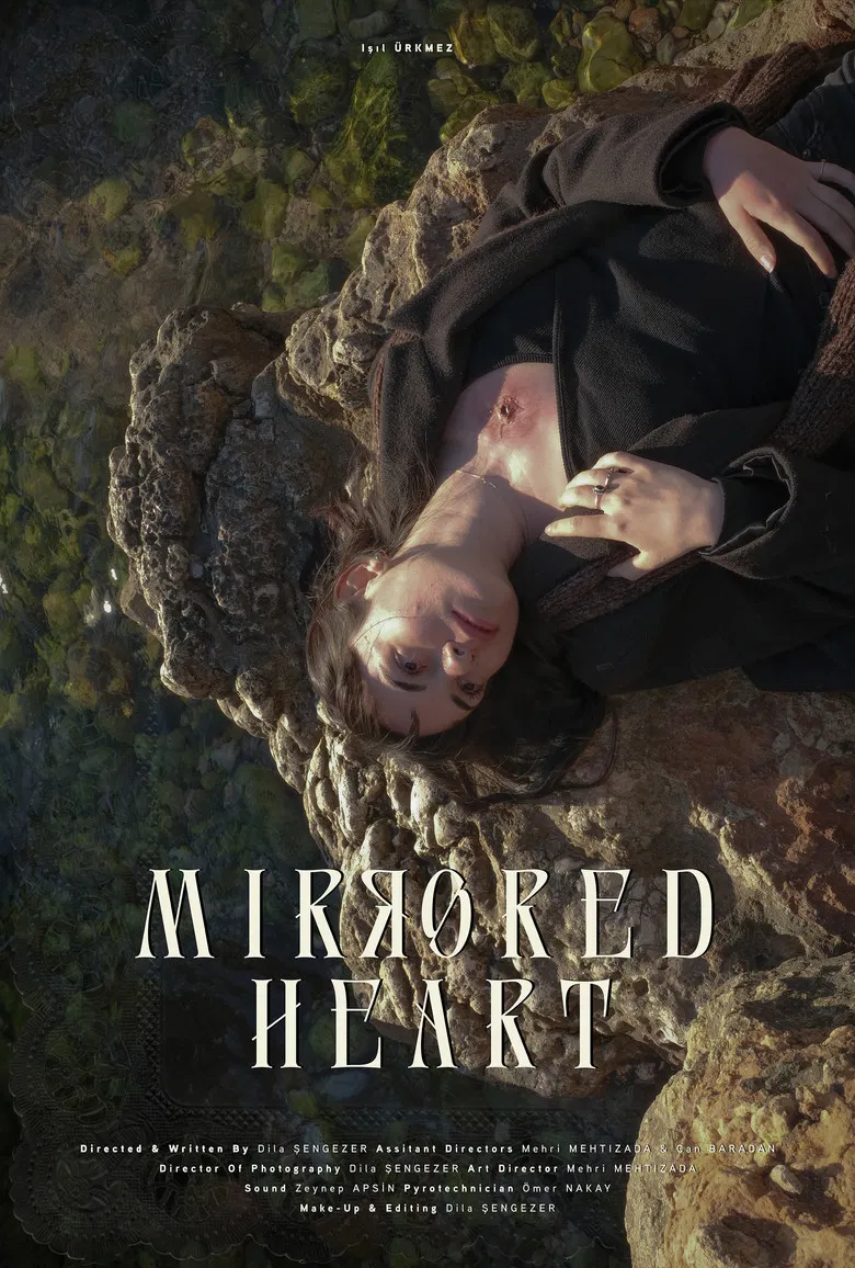 Mirrored Heart poster background