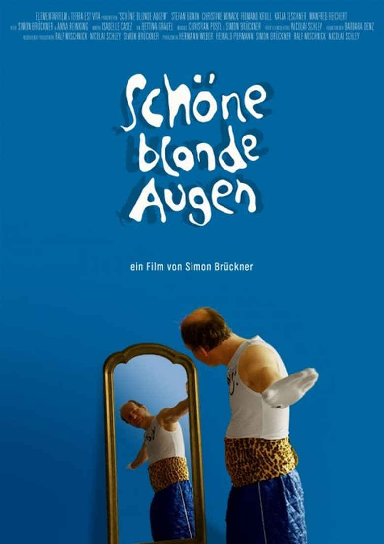 Schöne blonde Augen poster background