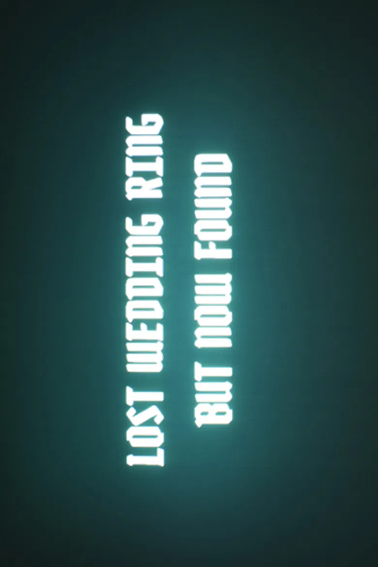 LOST WEDDING RING BUT NOW FOUND poster background