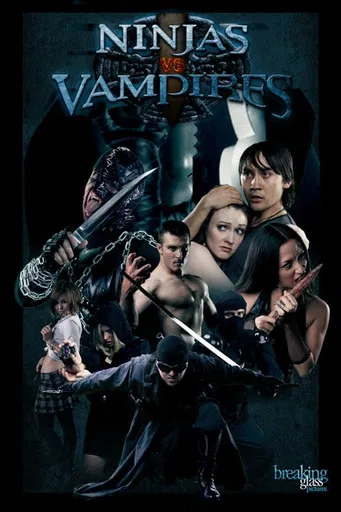 Ninjas vs. Vampires poster background