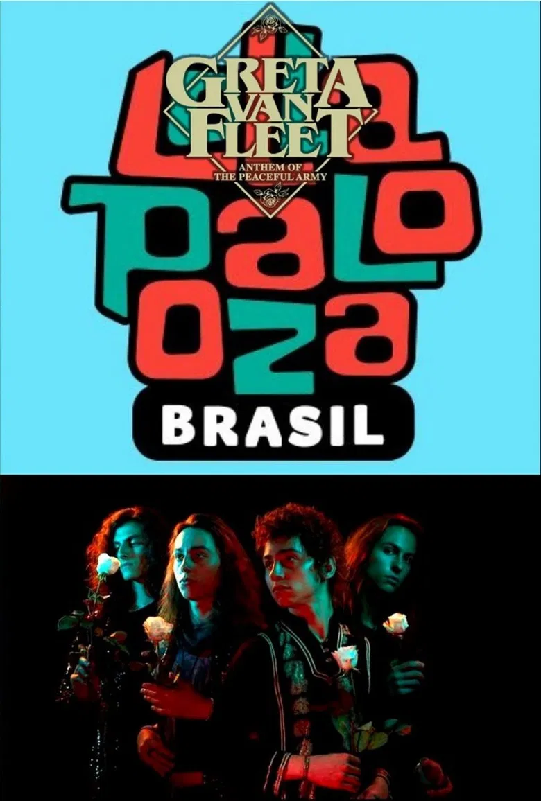 Greta Van Fleet: Lollapalooza Brazil 2019 poster background