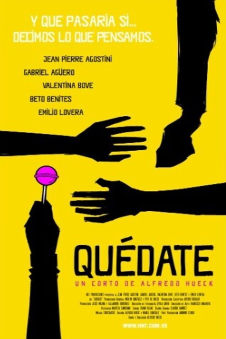 Quédate poster background