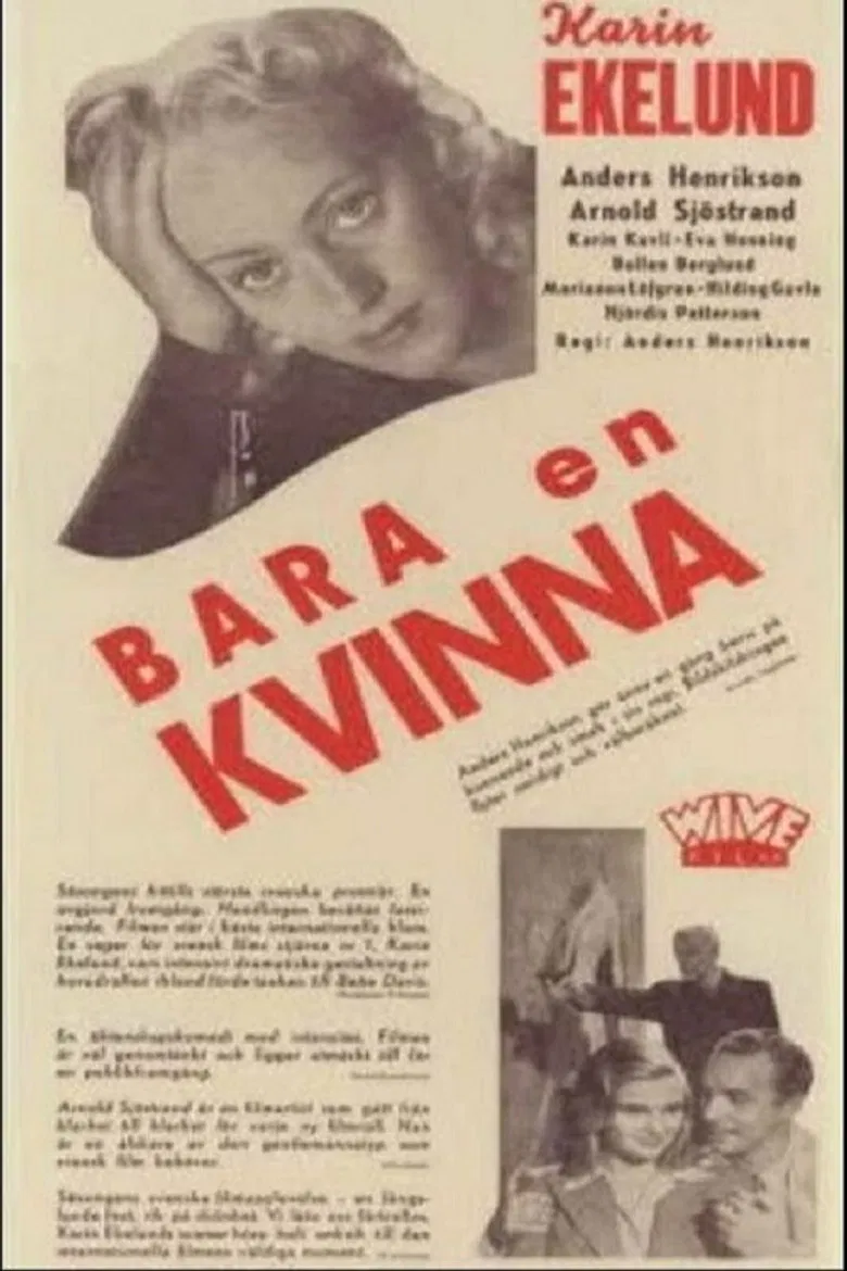 Bara en kvinna poster background