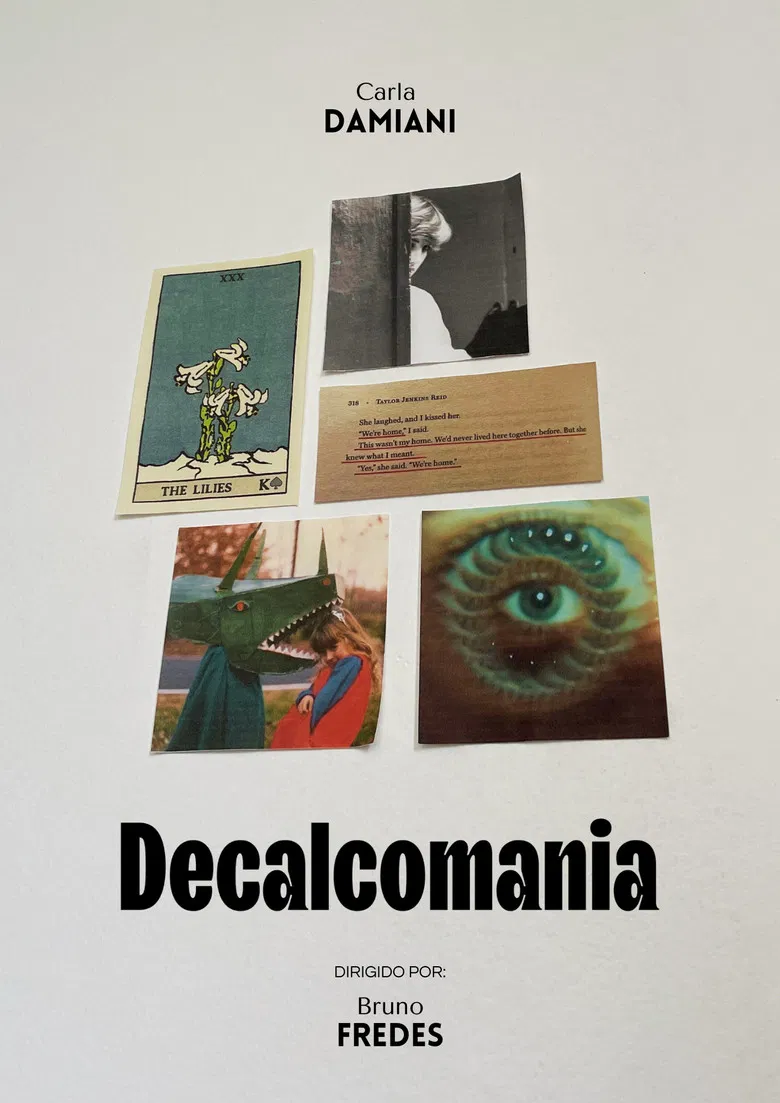 Decalcomania poster background