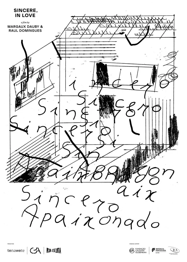 Sincerely, in Love poster background