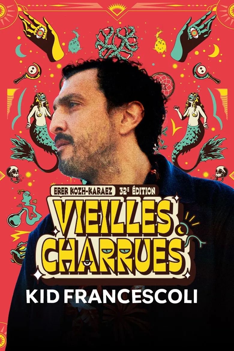 Kid Francescoli en concert aux Vieilles Charrues 2024 poster background