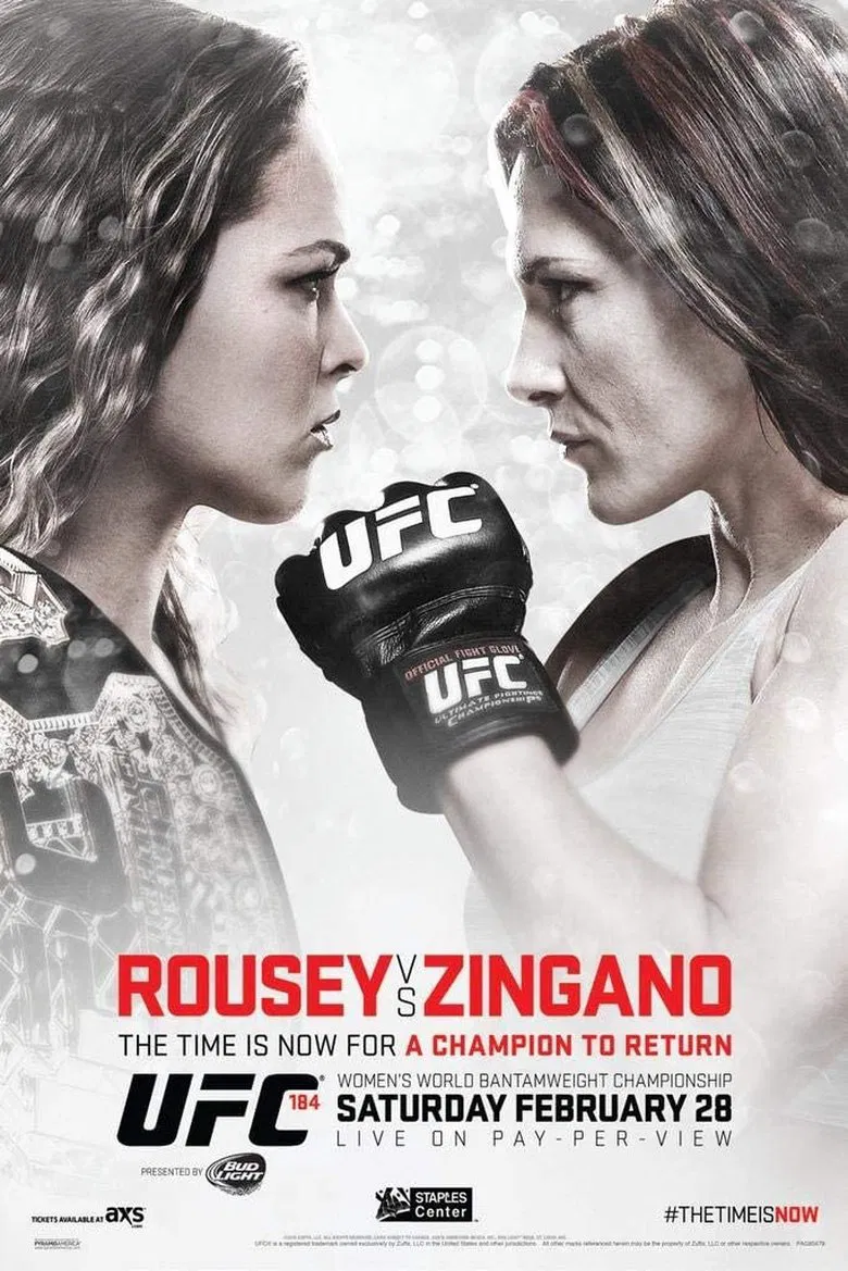 UFC 184: Rousey vs. Zingano poster background