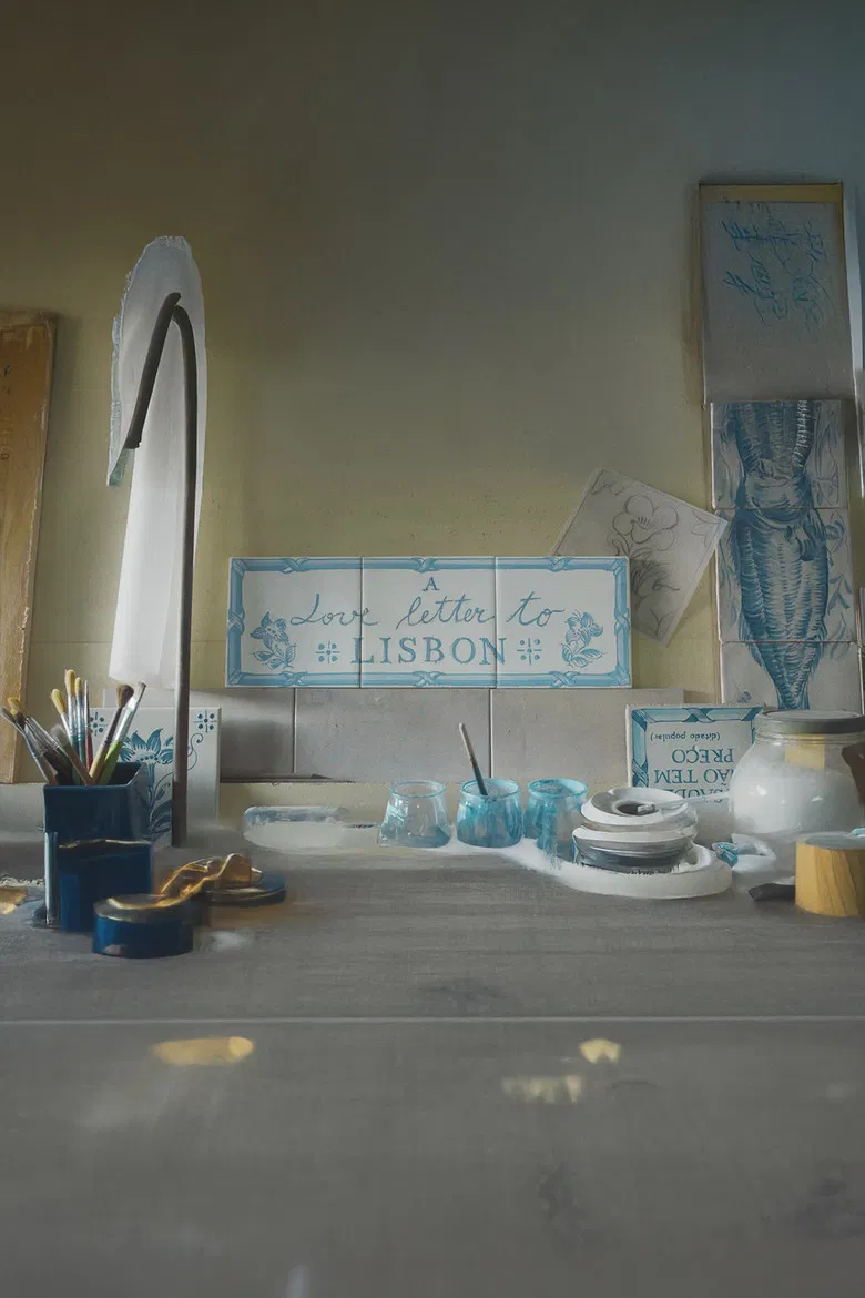 A Love Letter to Lisbon poster background