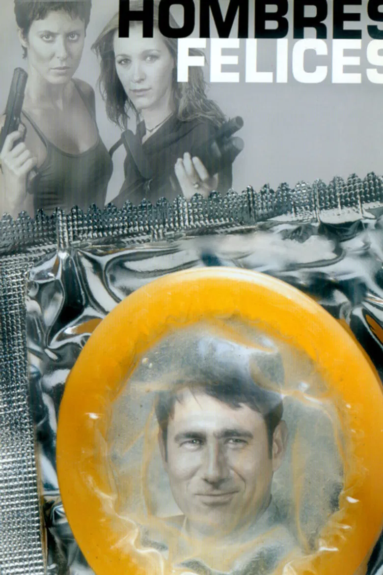 Hombres felices poster background