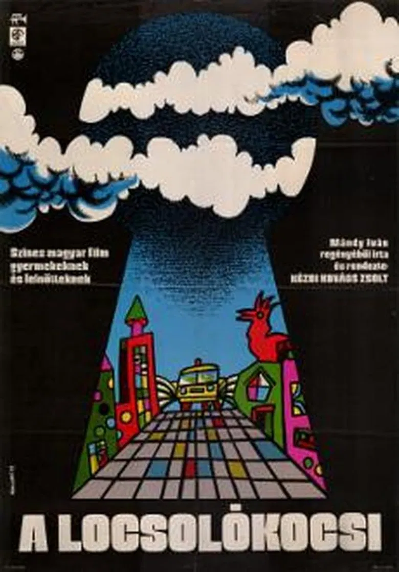 The Orange Watering Truck poster background