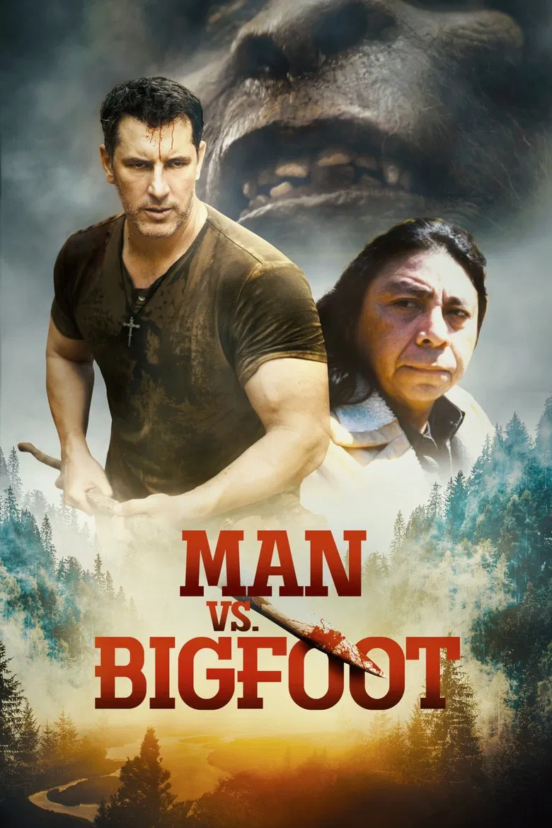 Man vs. Bigfoot poster background