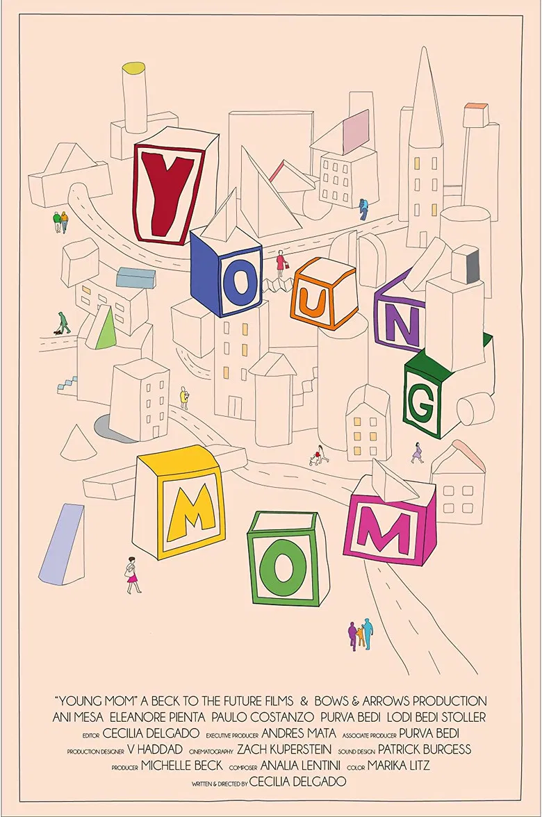 Young Mom poster background