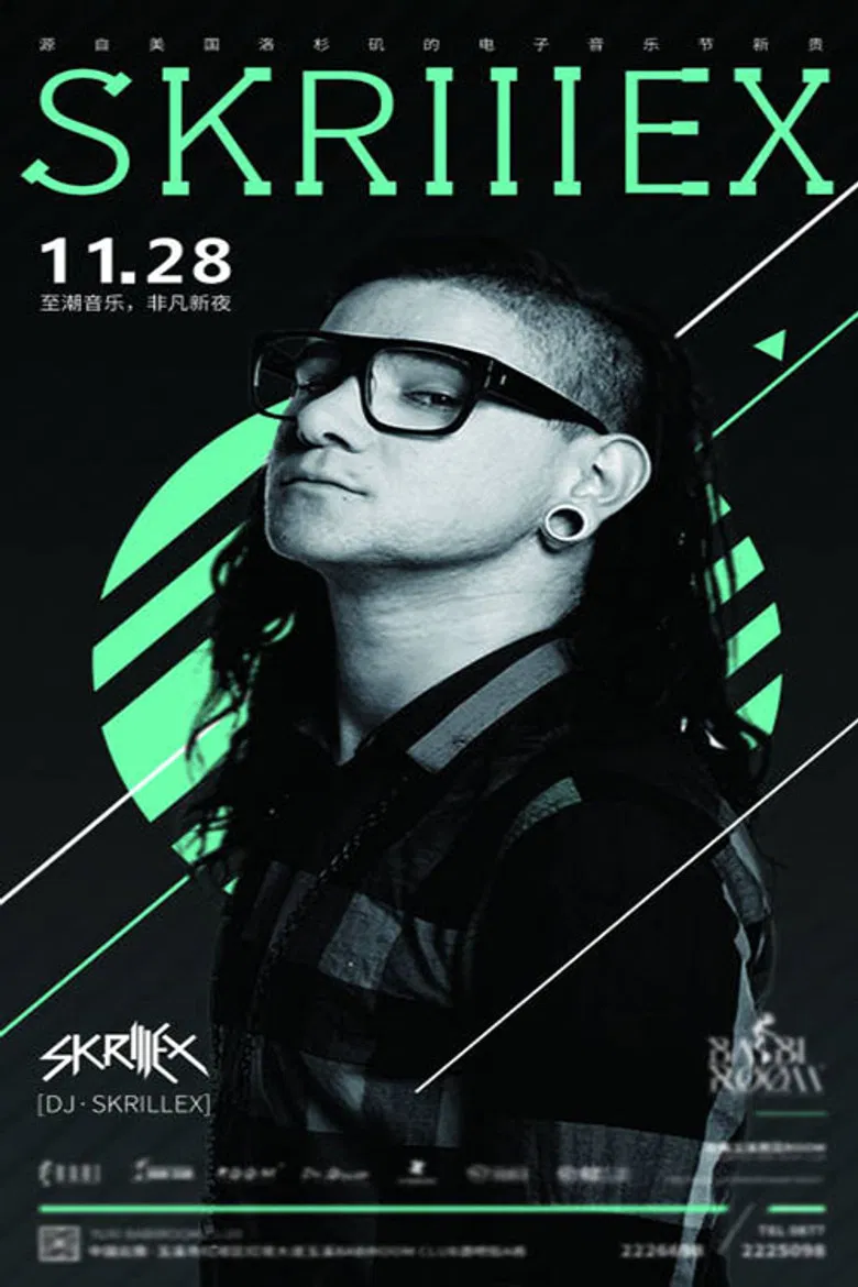 Skrillex LIVE @ ULTRA MUSIC FESTIVAL 2015 poster background