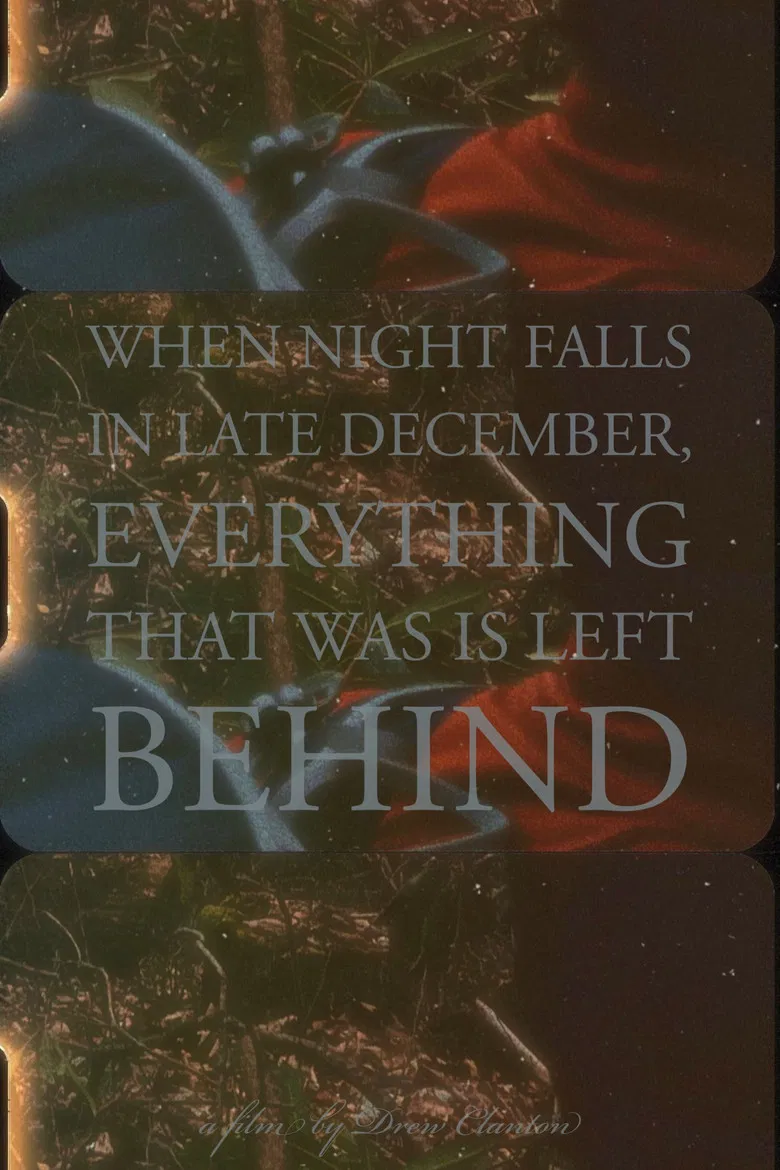 When Night Falls in Late December, Everything That Was is Left Behind poster background