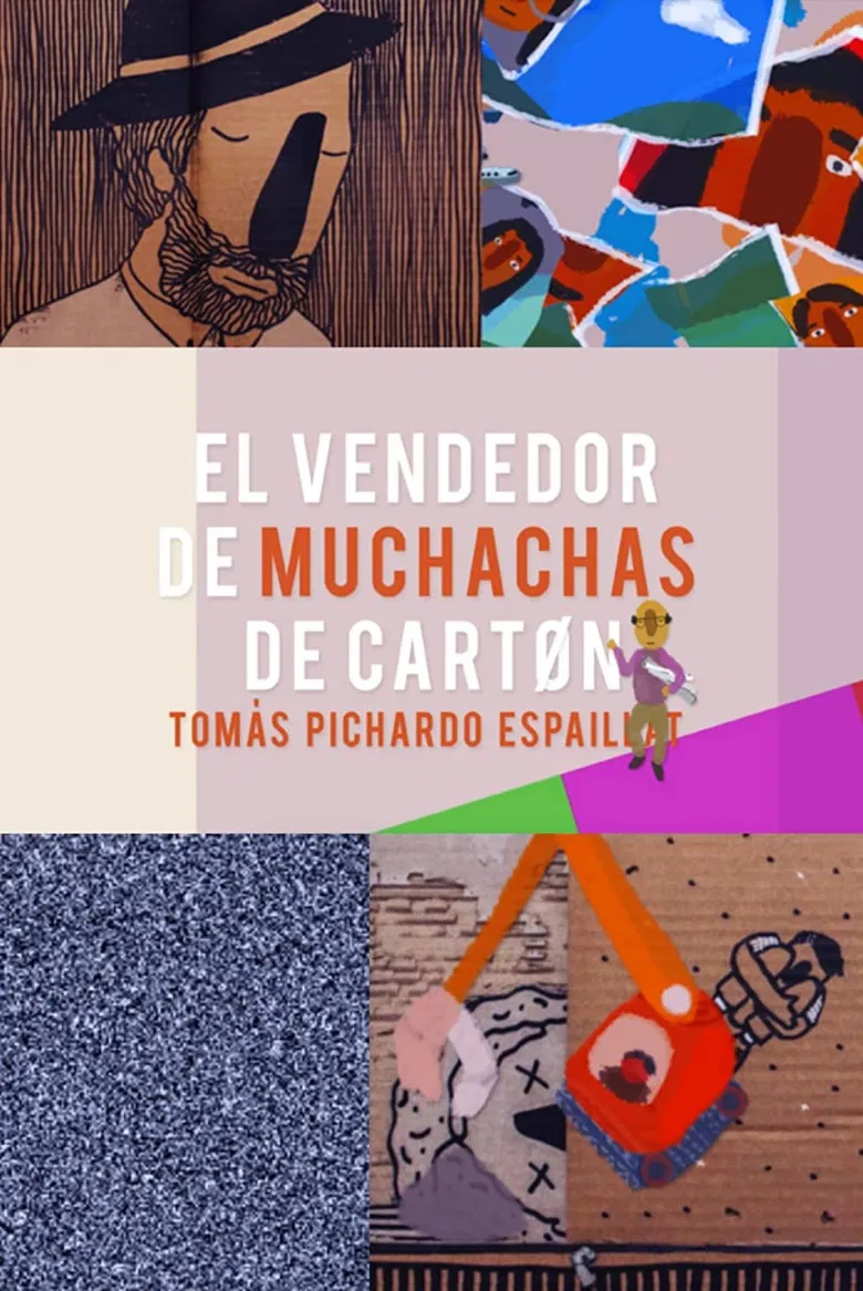 El Vendedor de Muchachas de Cartón poster background
