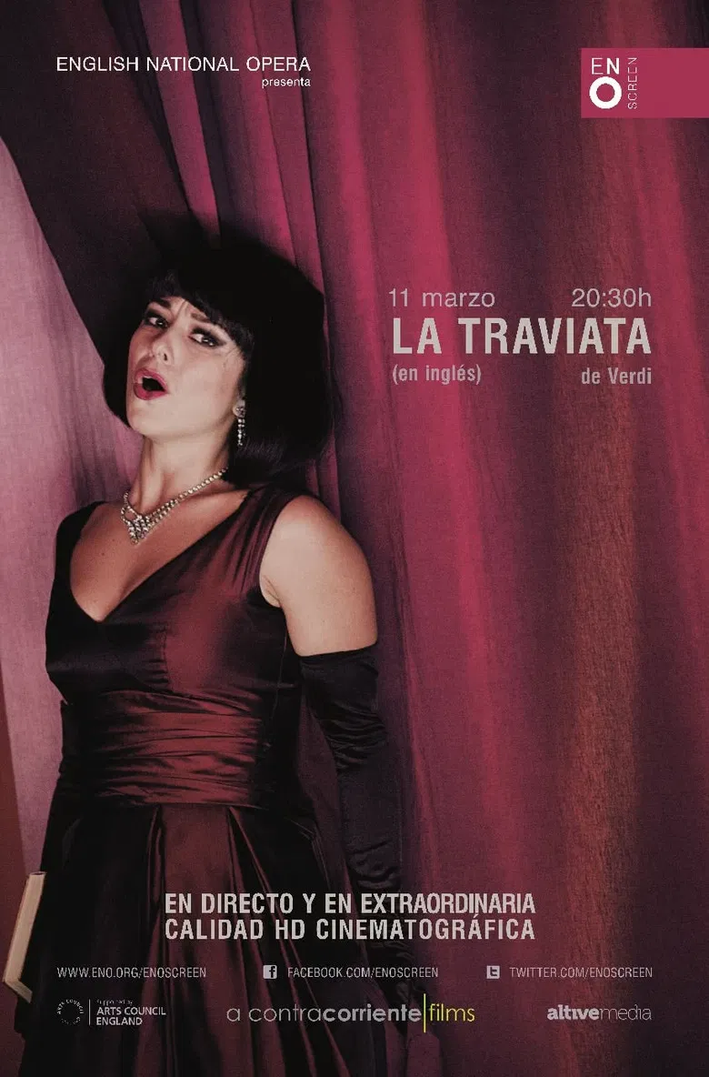 Verdi's La Traviata - English National Opera poster background