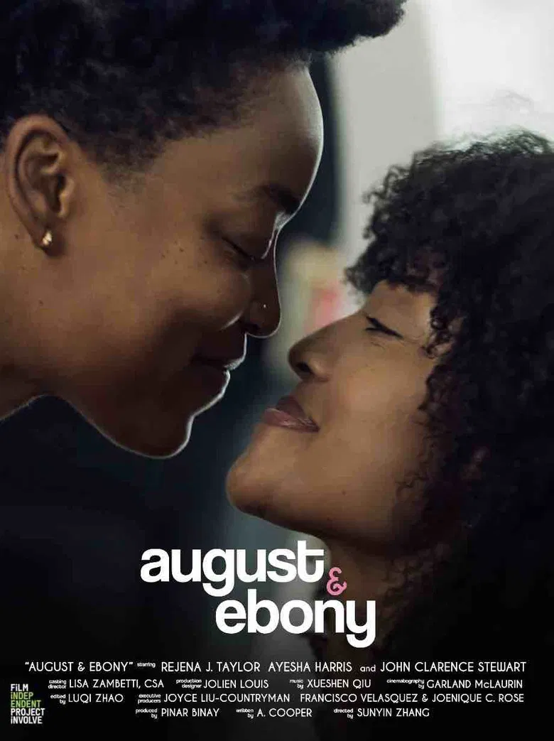 August & Ebony poster background