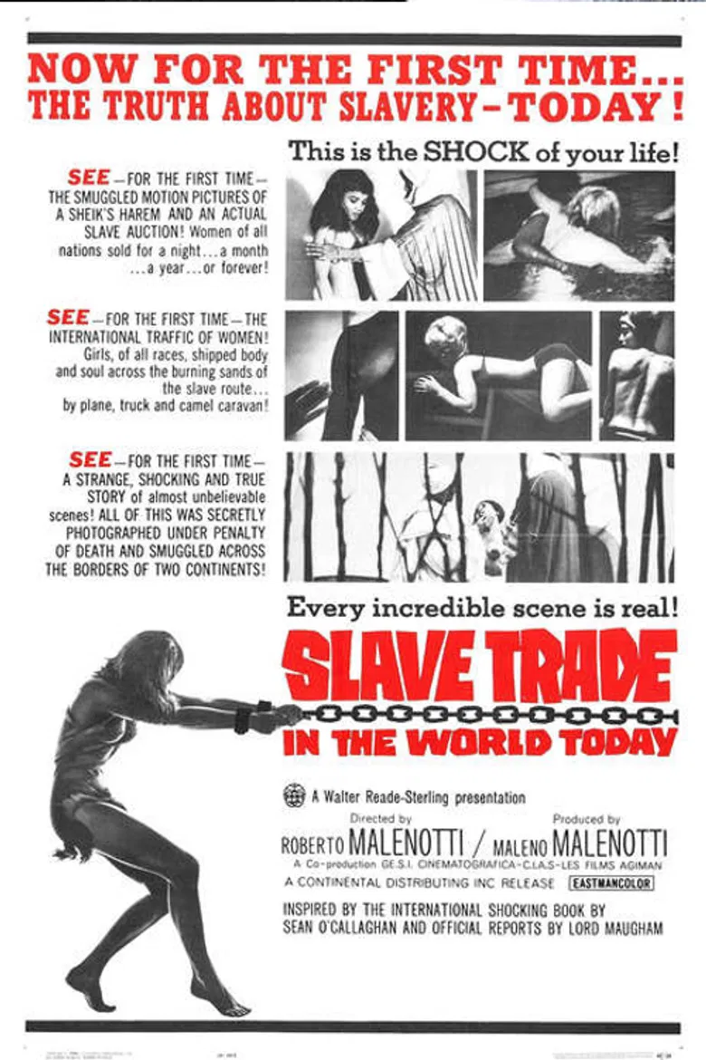 Slave Trade in the World Today poster background