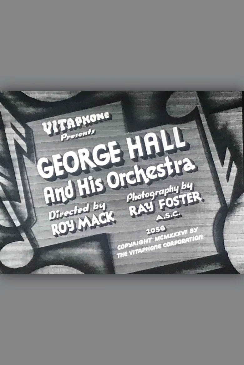 George Hall & His Orchestra poster background