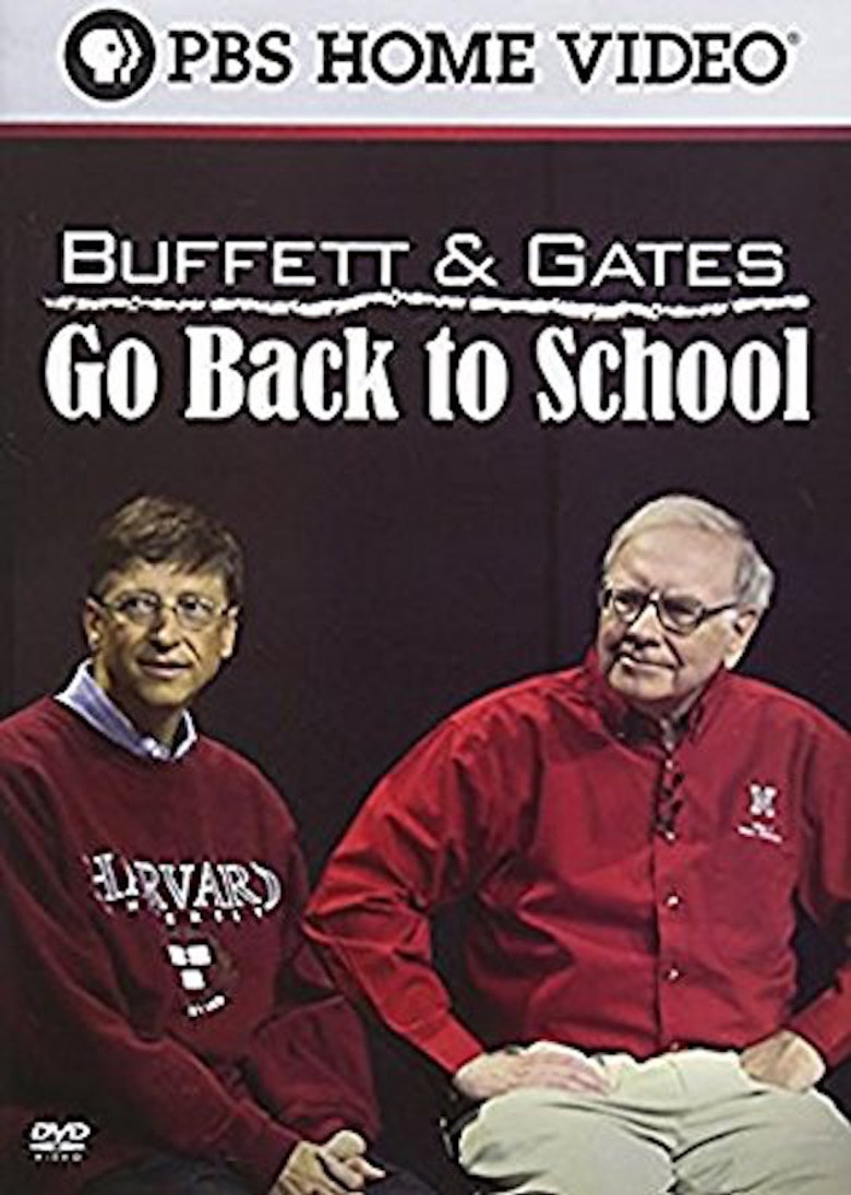 Buffett and Gates Go Back to School poster background