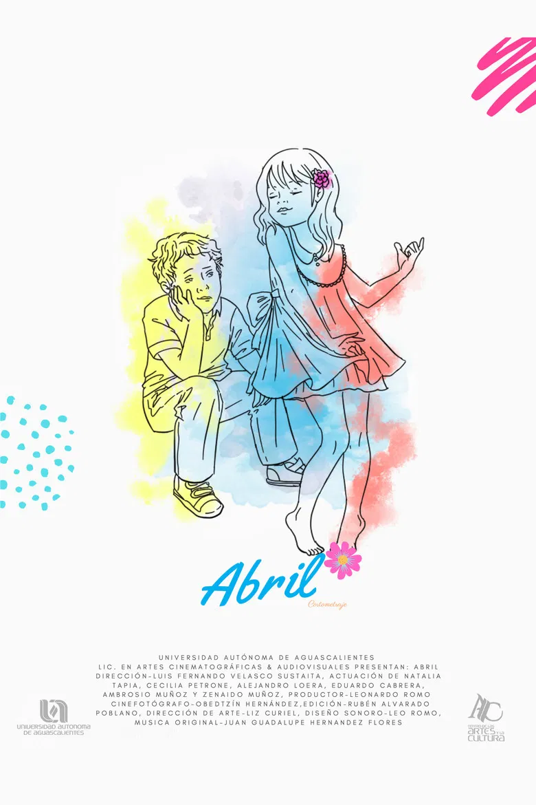 Abril poster background