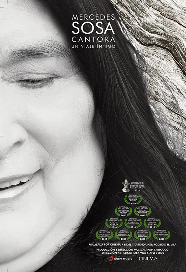 Mercedes Sosa, Cantora un viaje íntimo poster background