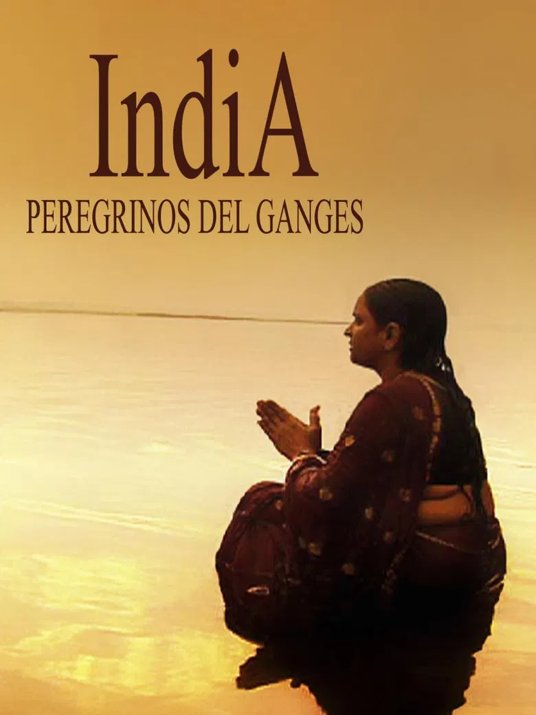 India, los peregrinos del Ganges poster background