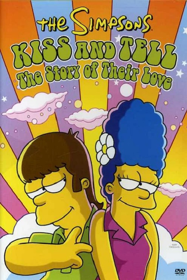 The Simpsons - Kiss and Tell: The Story of Their Love poster background