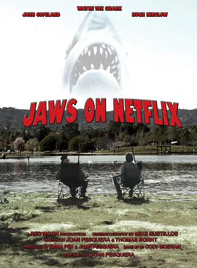 Jaws on Netflix poster background