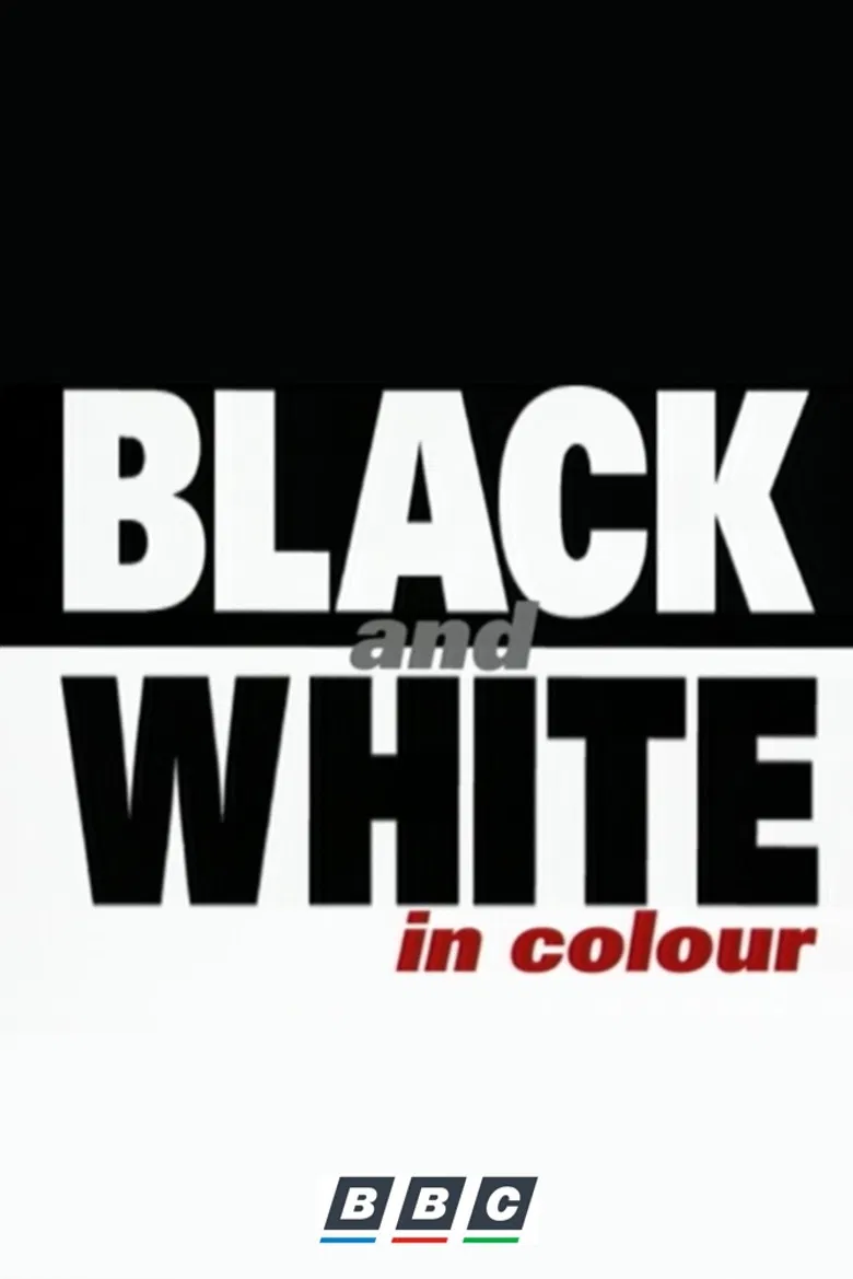 Black and White in Colour poster background