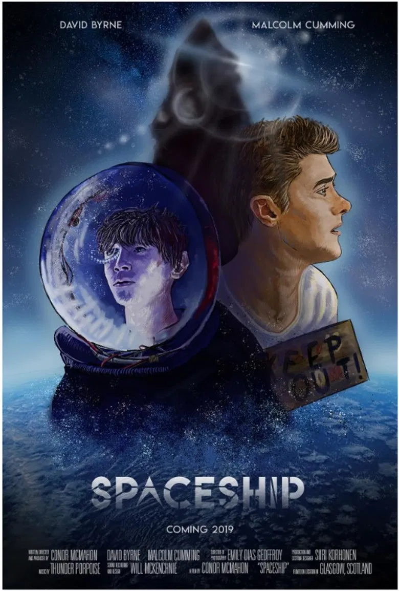 Spaceship poster background