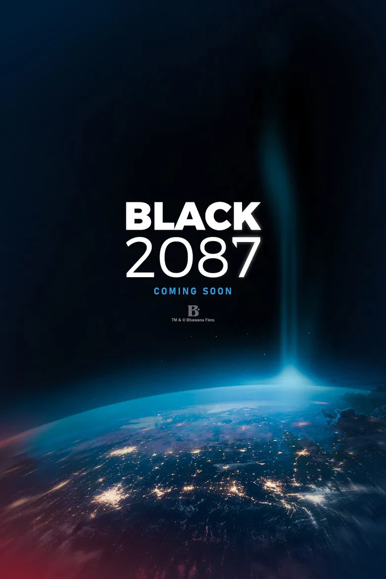 Black 2087 poster background