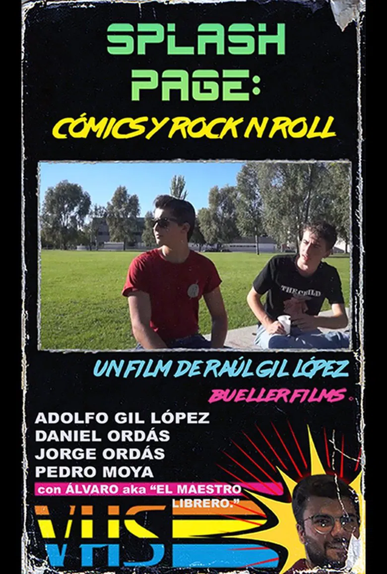 01 - SPLASH PAGE: Cómics y Rock n roll. (VHSRip) poster background
