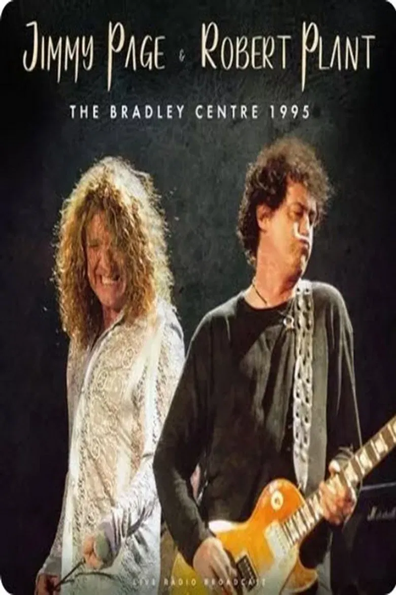 Robert Plant & Jimmy Page - Live On Stage poster background