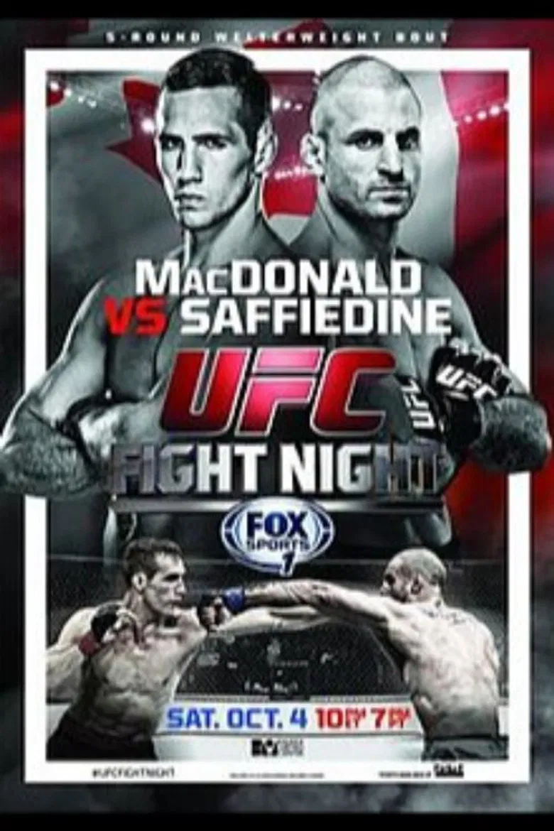 UFC Fight Night 54: MacDonald vs. Saffiedine poster background