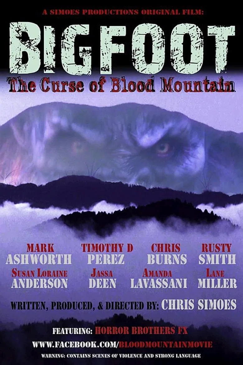 Bigfoot: The Curse of Blood Mountain poster background