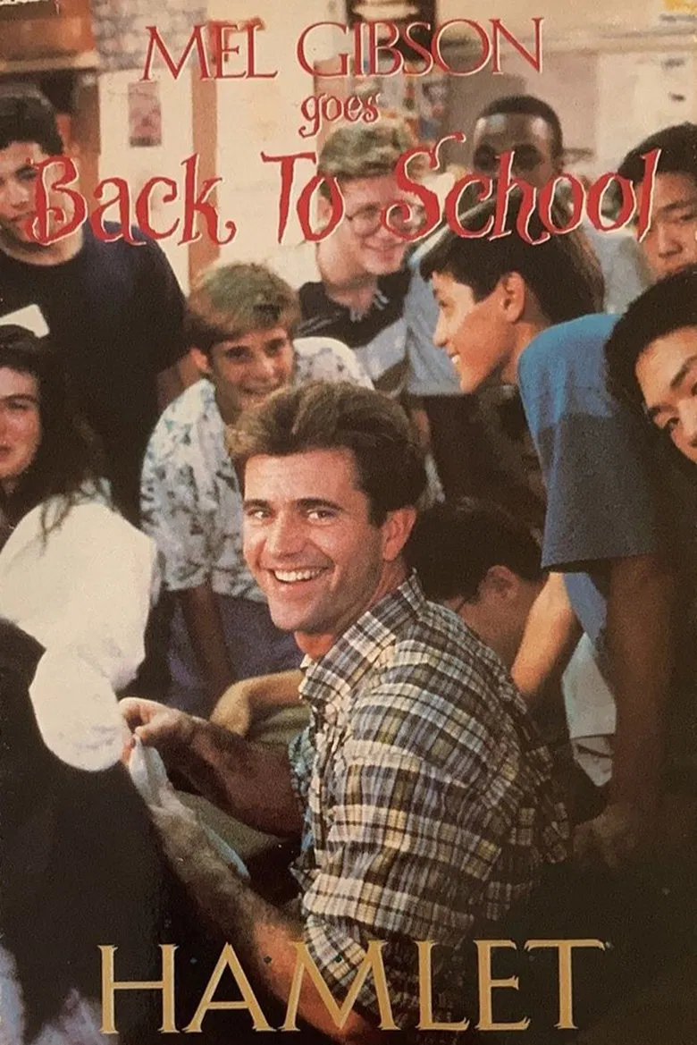 Mel Gibson Goes Back to School poster background