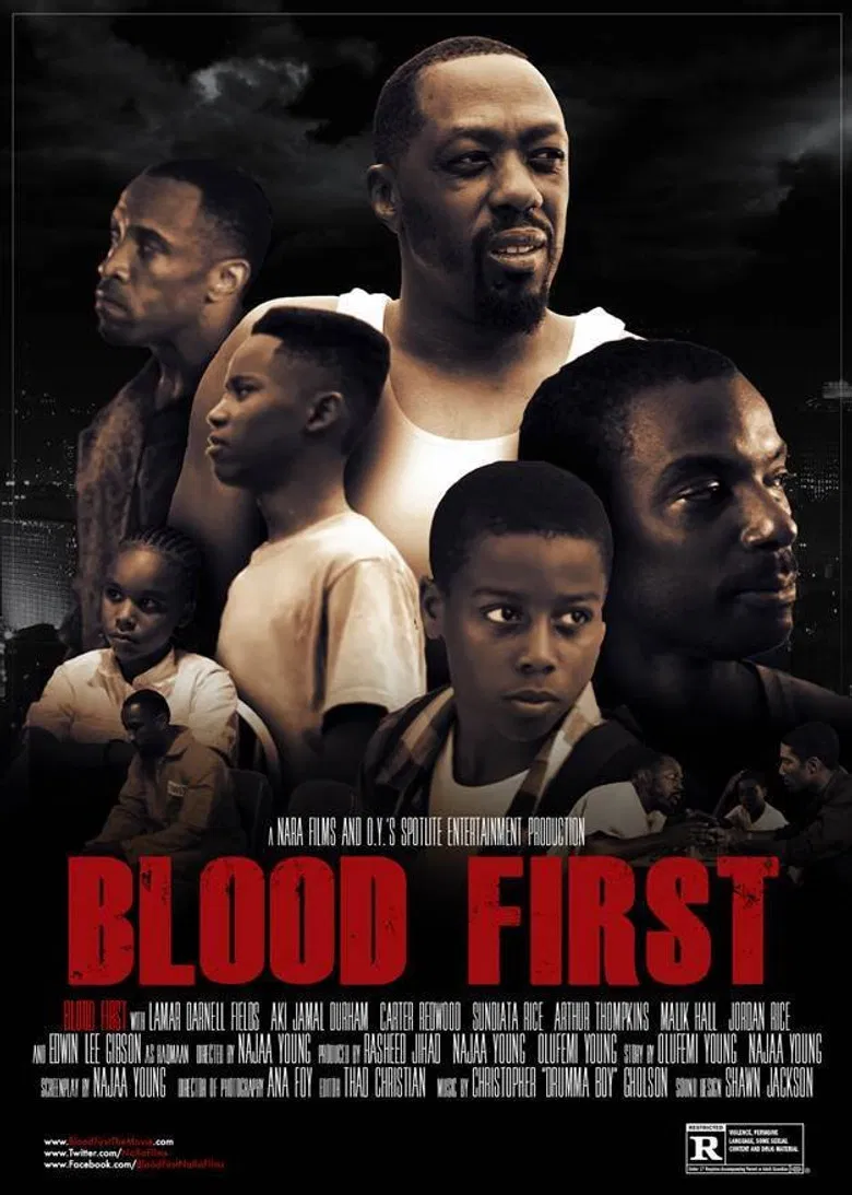 Blood First poster background