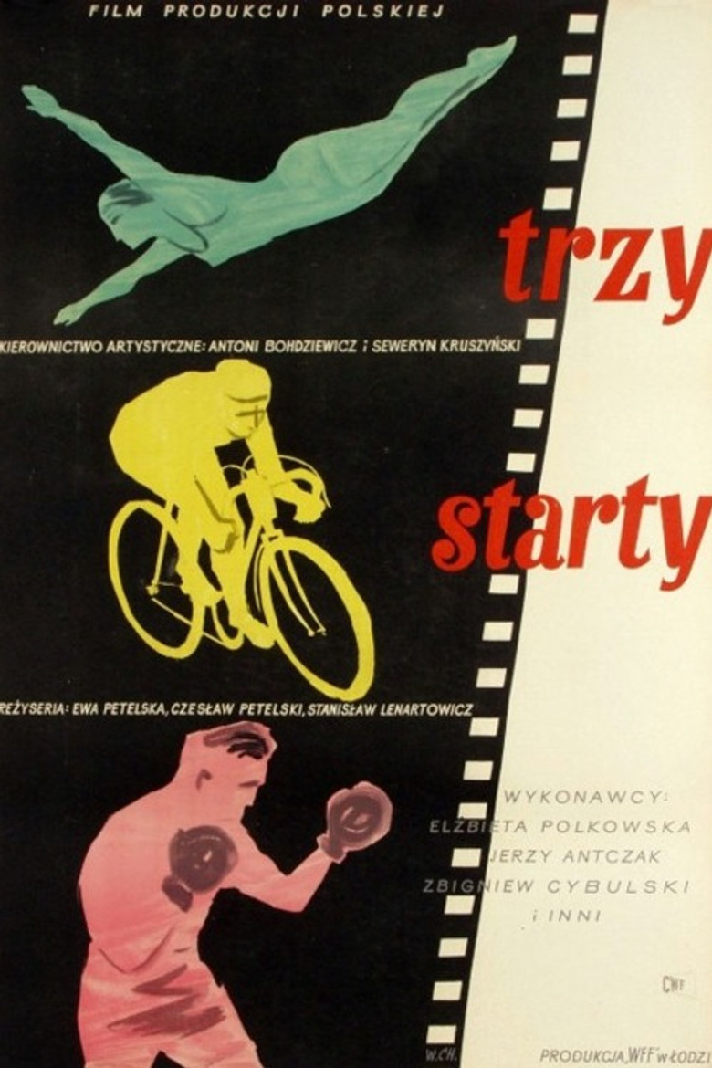 Trzy starty poster background