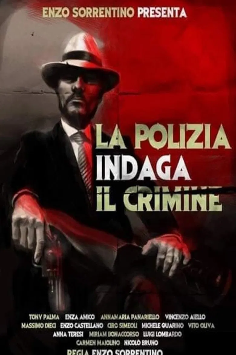 La polizia indaga il crimine poster background