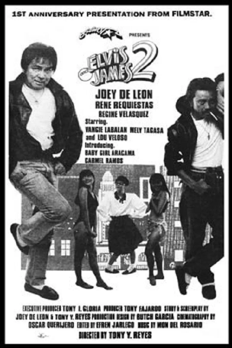 Elvis and James 2 poster background