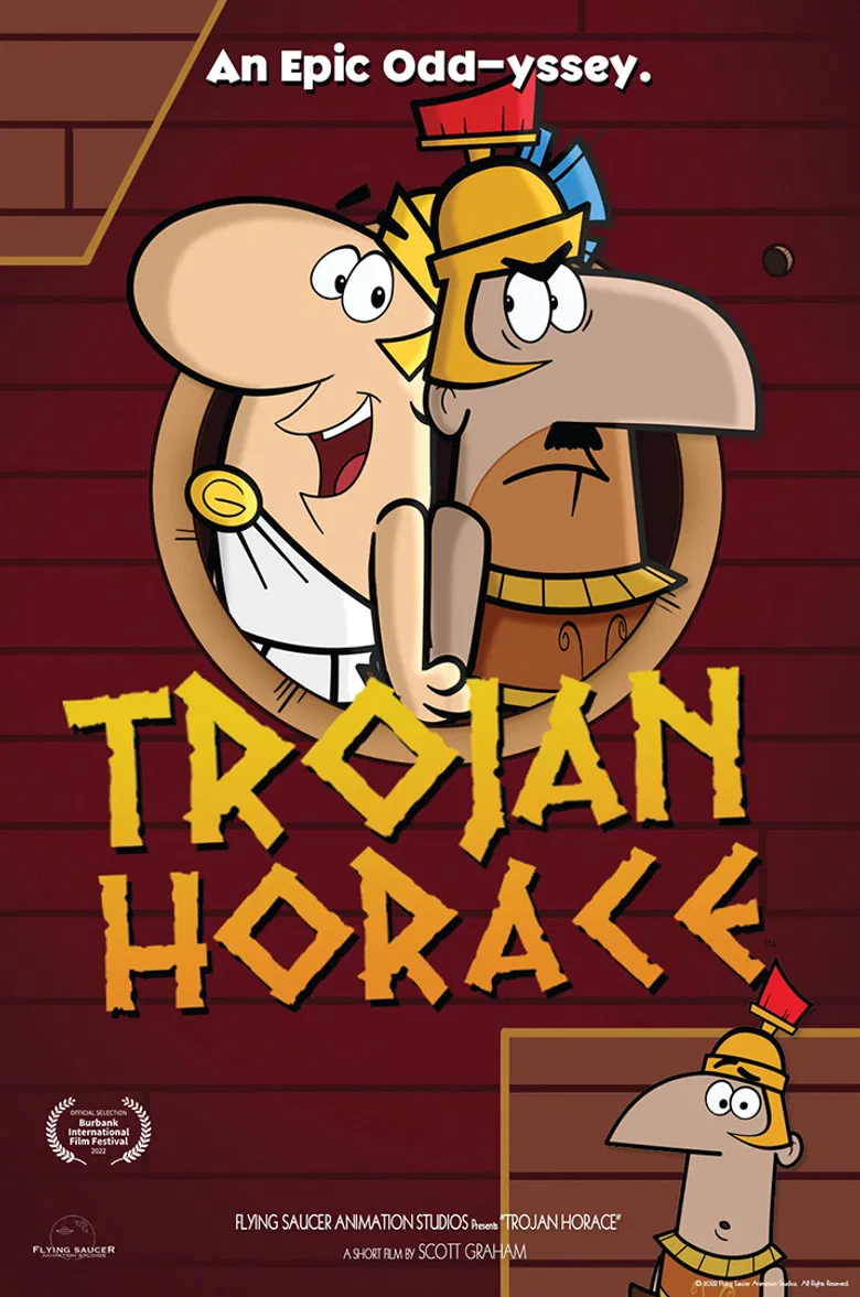Trojan Horace poster background