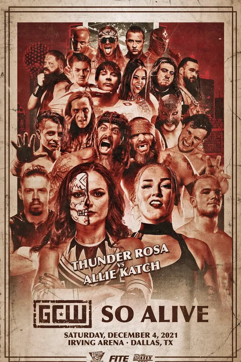 GCW So Alive poster background