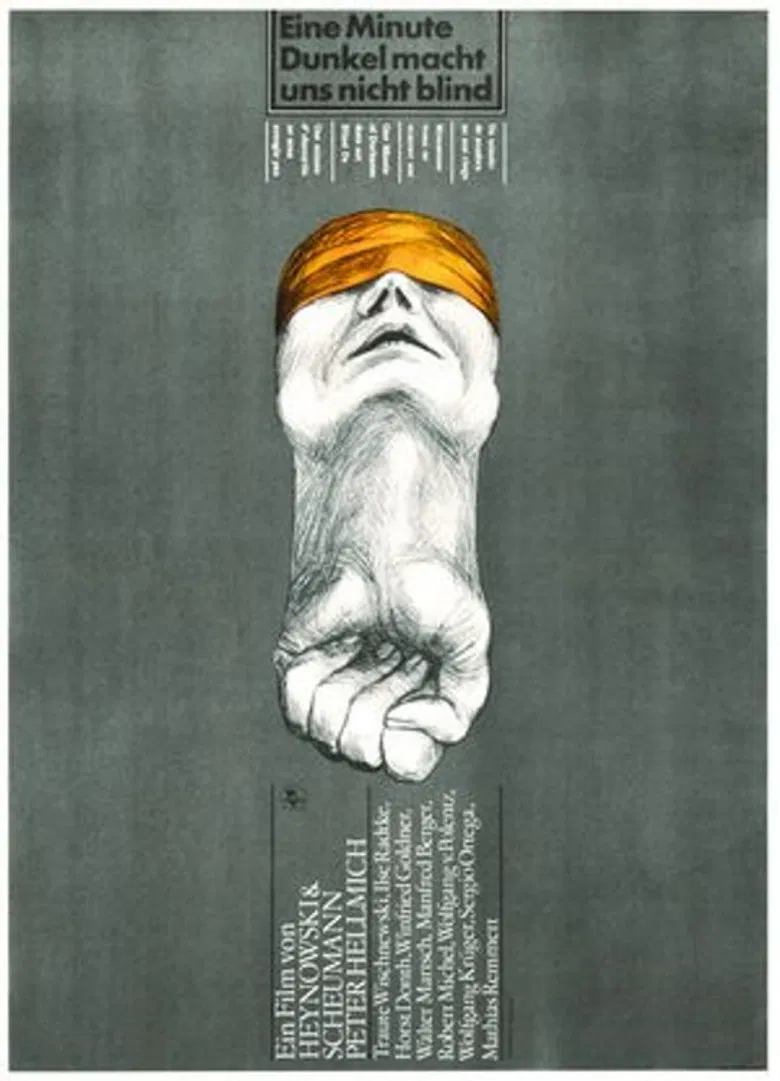 One Minute of Darkness Does Not Blind Us poster background