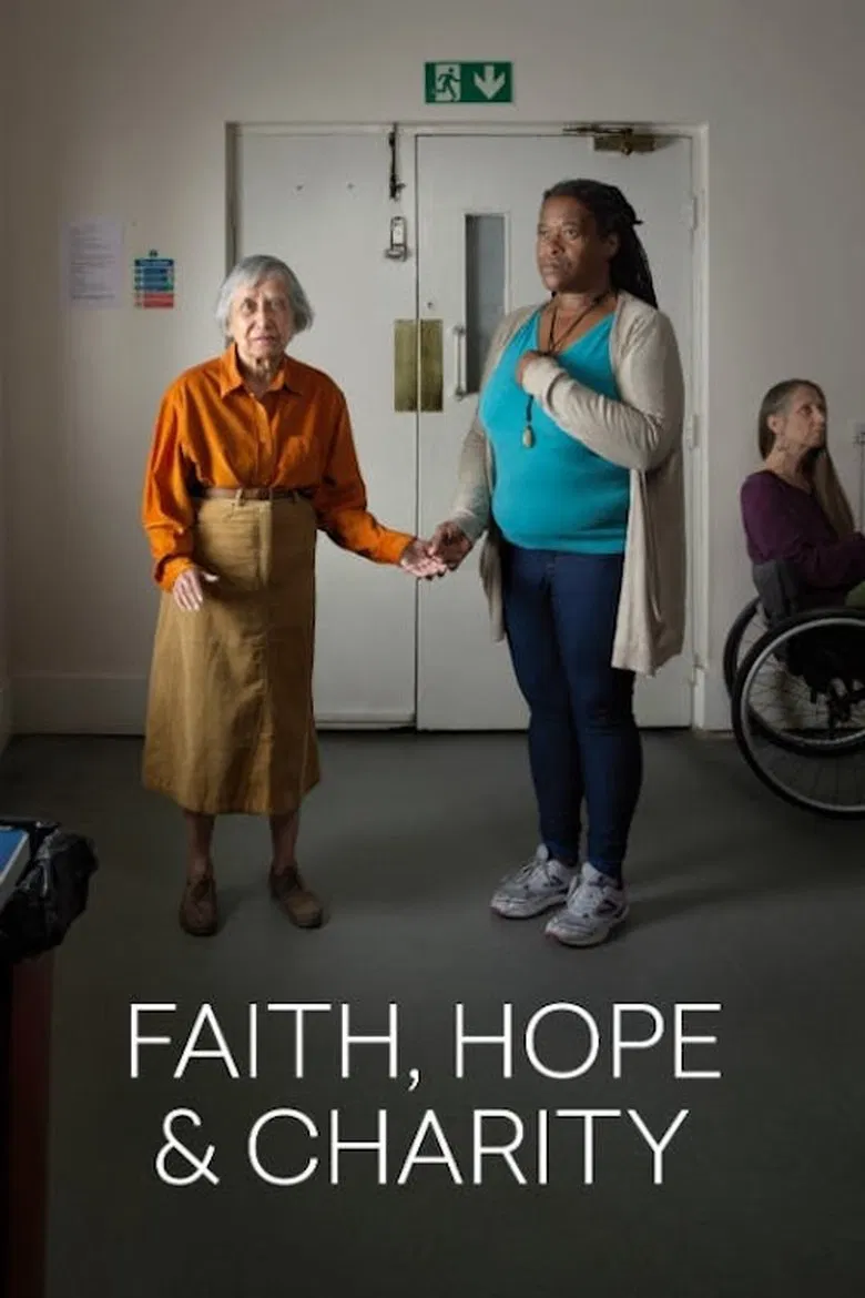 National Theatre Live: Faith, Hope & Charity poster background