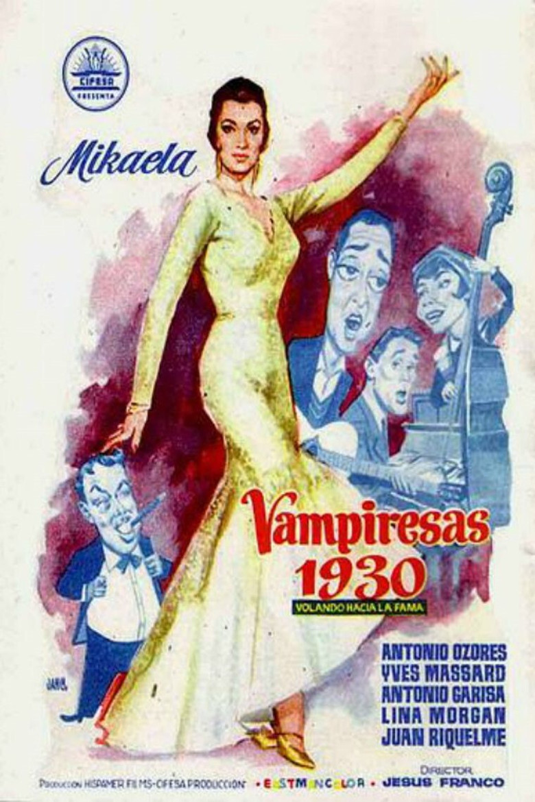 Vampiresas 1930 poster background