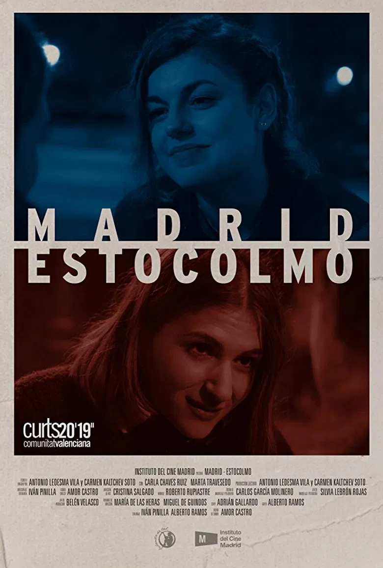 Madrid-Stockholm poster background