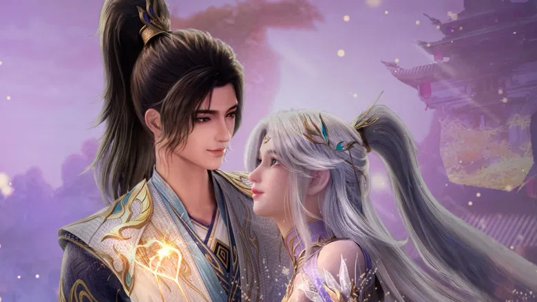 Mu Chen and Luo Li amidst the spiritual landscape