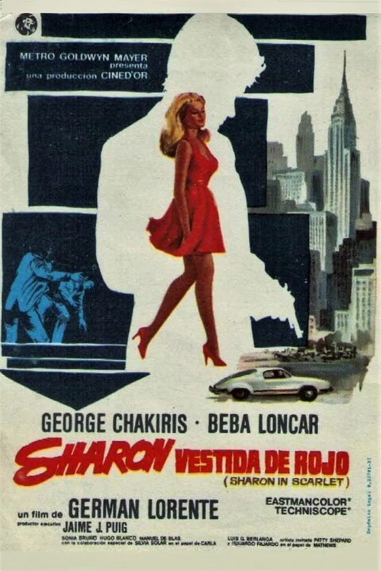 Sharon in Scarlet poster background