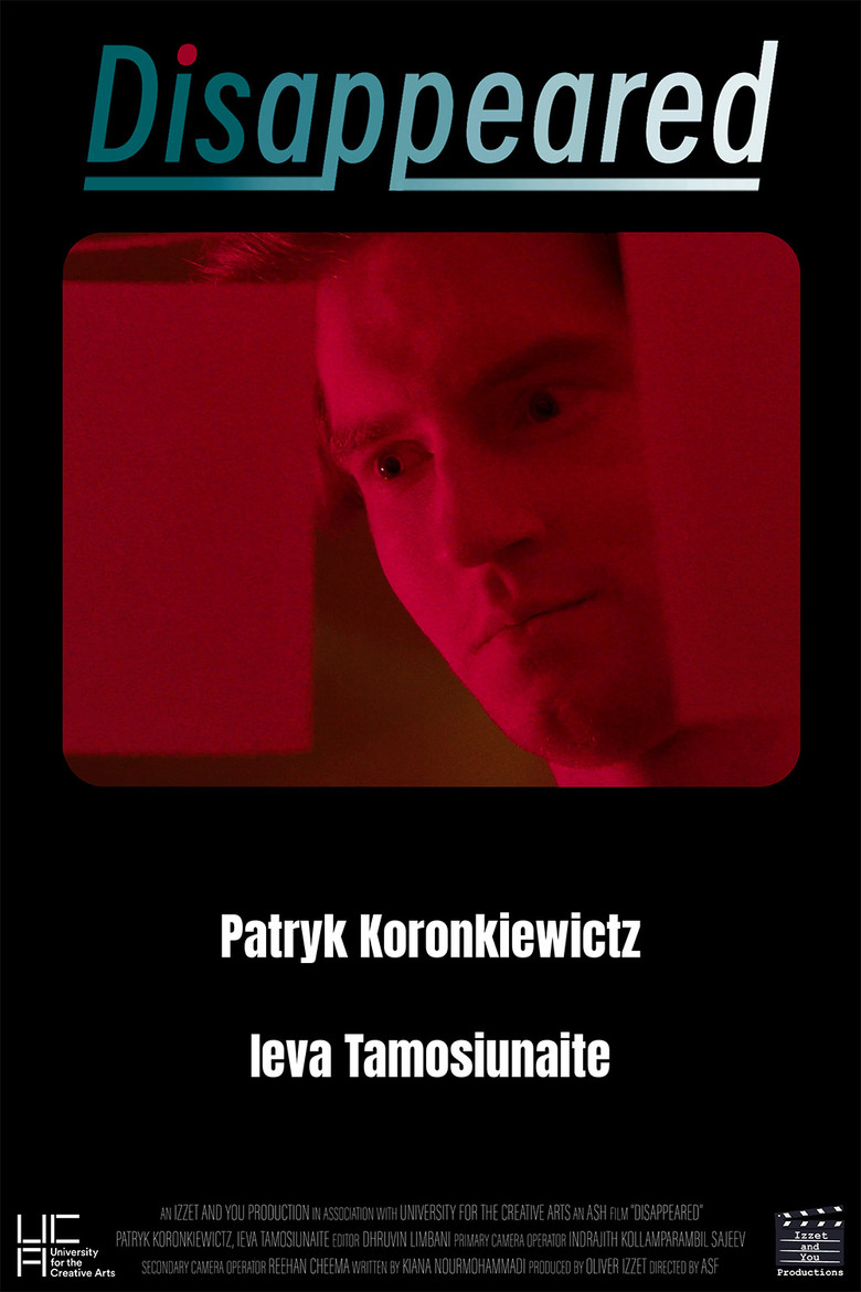 Disappeared poster background